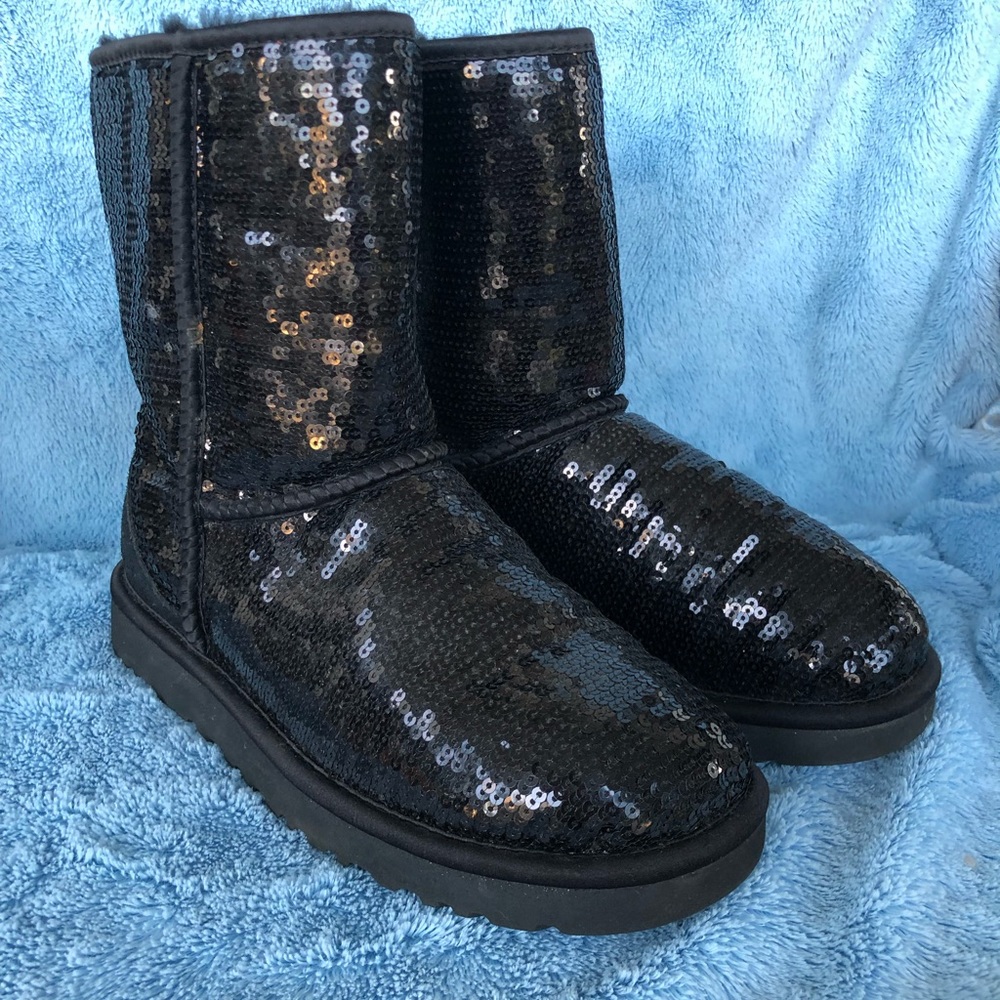 UGG Black Sequin boots